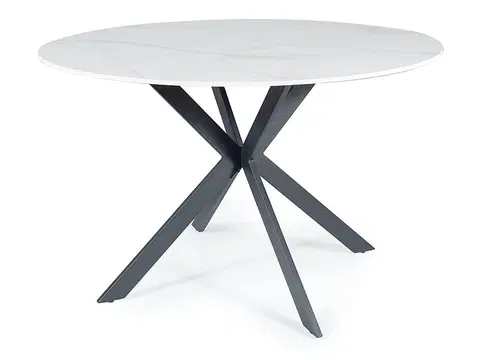 Jedálenské stoly TOSCA jedálenský stôl, biela / čierna 