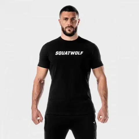 Tričká SQUATWOLF Tričko Iconic Muscle Onyx  L