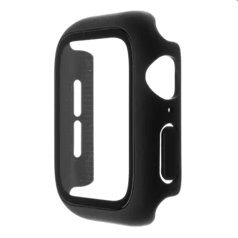 Príslušenstvo k wearables FIXED Pure+ ochranné puzdro s temperovaným sklom pre Apple Watch 44mm, čierne FIXPUW+-434-BK