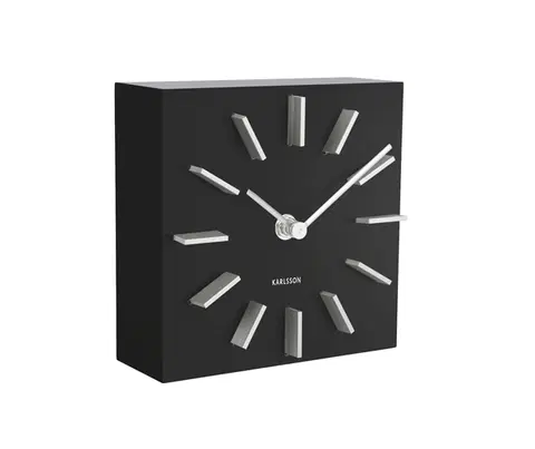 Hodiny Dizajnové stolové a nástenné hodiny 5781BK Karlsson 15cm