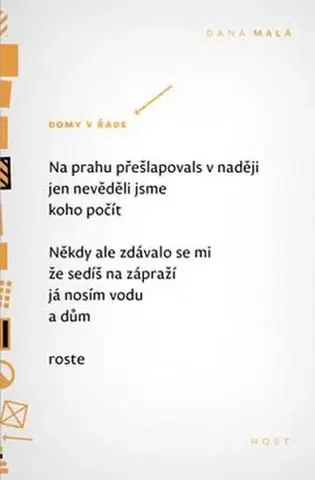 Poézia Domy v řadě - Dana Malá