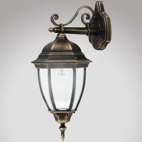 Vonkajšie rustikálne svietidlá Nastenná záhradná lampa Toronto 8381 K1D