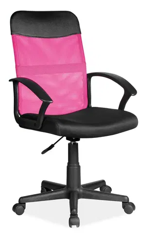 Kancelárske stoličky Signal Kancelárska stolička Q-702 ružová/čierna