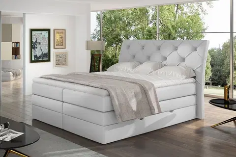 Manželské postele MEMENTO 18 boxpringová posteľ 180 x 200 cm, Soft 17