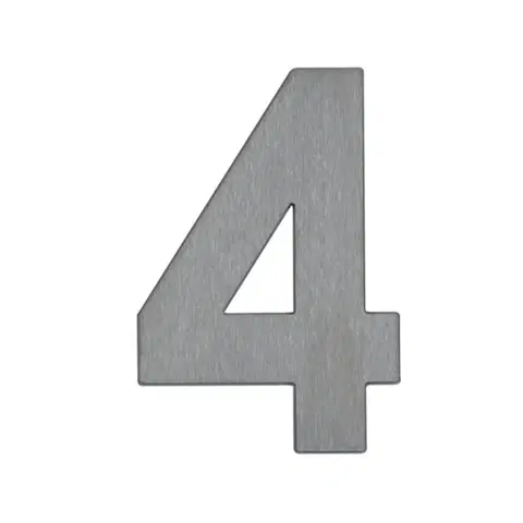 Číslo domu Albert Leuchten Číslo domu 4 – z ušľachtilej ocele