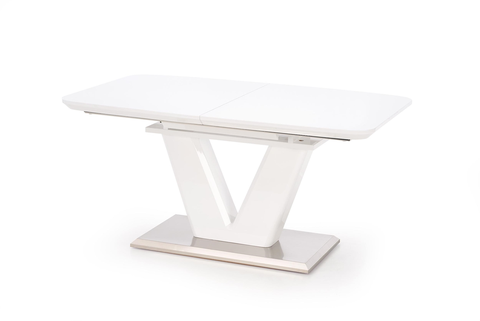 Jedálenské stoly HALMAR Mistral rozkladací jedálenský stôl biely lesk