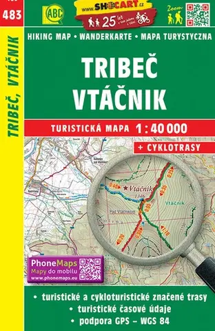 Slovensko a Česká republika Tribeč, Vtáčnik 483, 1:40T