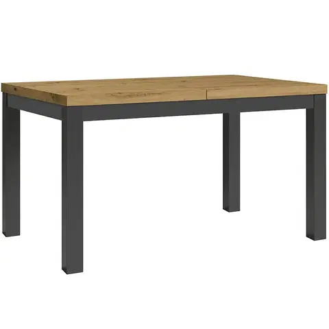 Jedálenské stoly Rozkladací stôl Mini 135/175x80cm artisan/čierna