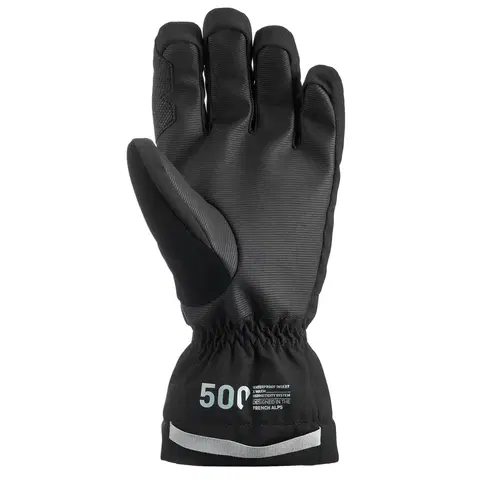 rukavice Lyžiarske rukavice 500 čierne