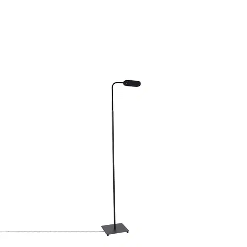 Stojace lampy Moderná stojaca lampa čierna vrátane LED 4-stupňového stmievania - Botot