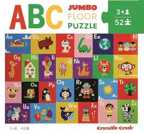 Do 49 dielikov Crocodile Creek Puzzle veľké podlahové Učíme sa Abecedu 48 Crocodile Creek