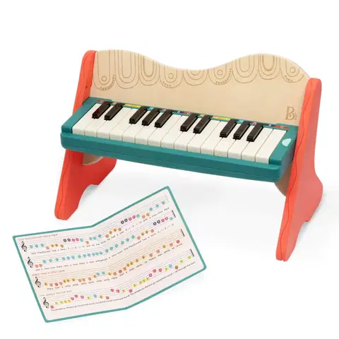 Hudobné hračky B-TOYS - Piáno drevené Mini Maestro