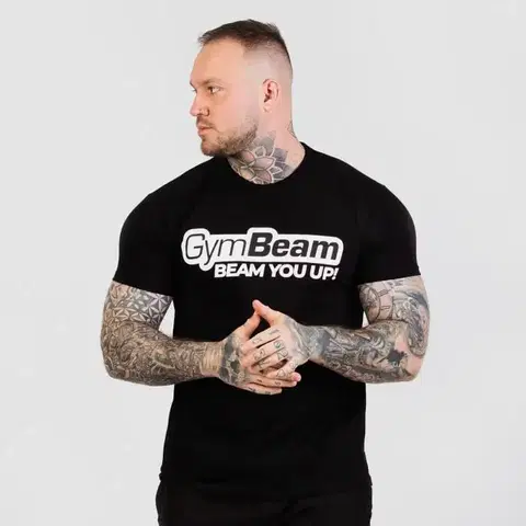 Tričká GymBeam Tričko Beam Black  XLXL