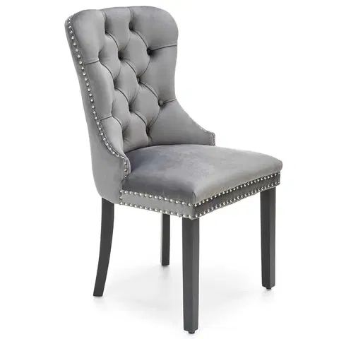 Jedálenské stoličky HALMAR Miya jedálenská stolička sivá / čierna