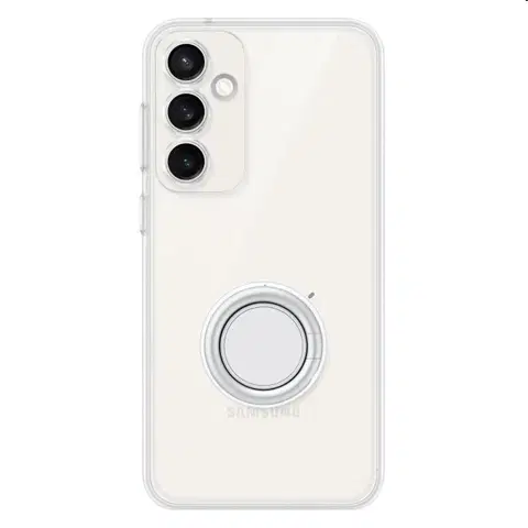 Puzdrá na mobilné telefóny Puzdro Clear Gadget pre Samsung Galaxy S23 FE, transparent (s odnímateľným úchytom) EF-XS711CTEGWW