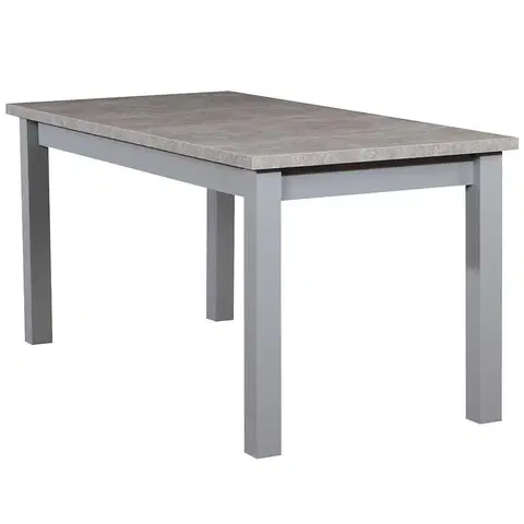 Jedálenské stoly Rozkladací stôl ST28 120/160x80cm beton DD