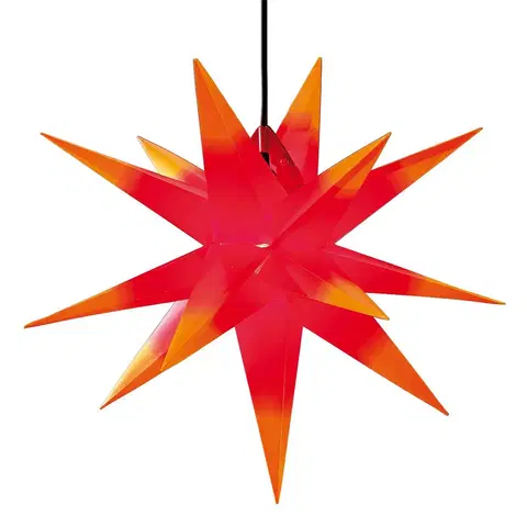 Vianočné svetelné hviezdy STERNTALER Hviezda XXL exteriér, 18-cípa Ø 80 cm červená/žltá