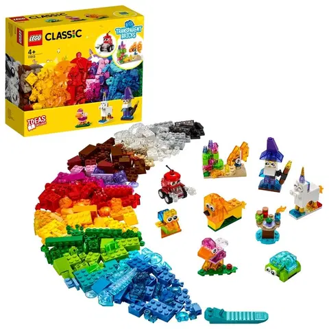 Hračky LEGO Classic LEGO - Priesvitné kreatívne kocky