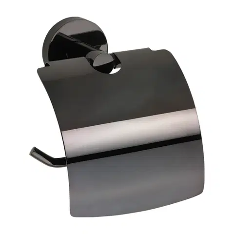 Držadlá k vani HOPA - Držiak toaletného papiera s krytom - Farba - Hematit KDBE159112012