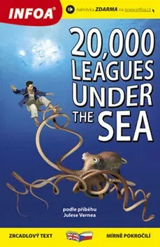 Učebnice a príručky 20 000 Leagues Under the Sea - zrcadlová četba - Jules Verne,David Tomlinson