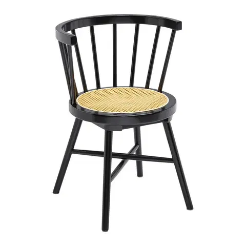 Stoličky do jedálne Drevená stolička Z Masívu A Ratanu