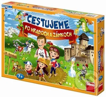 Hračky spoločenské hry pre deti DINOTOYS - Cestujeme po hradoch a zámkoch - slovenských!