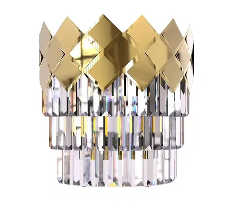 Svietidlá  Nástenné svietidlo CARISMA 2xE14/40W/230V zlatá 