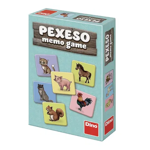 Hračky spoločenské hry pre deti DINO - Zvieratká pexeso