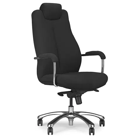 Kancelárske stoličky HALMAR Sonata XXL kancelárske kreslo s podrúčkami čierna / chróm
