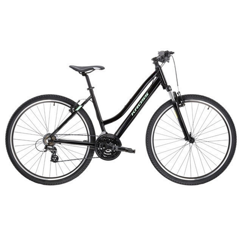 Bicykle Dámsky crossový bicykel Kross Evado 2.0 28" - model 2023 čierna/mint - M (17", 158-170 cm)