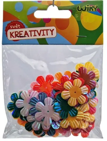 Kreatívne a výtvarné hračky WIKY - Kreatívna sada dekorácie kvety 10g