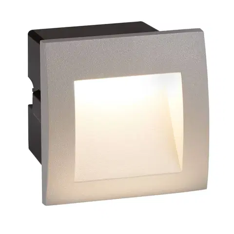 Vonkajšie zapustené svietidlá Searchlight Zapustené LED svietidlo Ankle, IP65, hliník, sivá