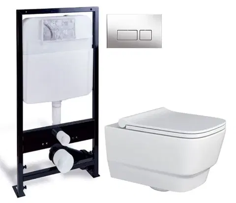 Kúpeľňa PRIM - předstěnový instalační systém s chromovým tlačítkem 20/0041 + WC MYJOYS MY2 + SEDADLO PRIM_20/0026 41 MY2