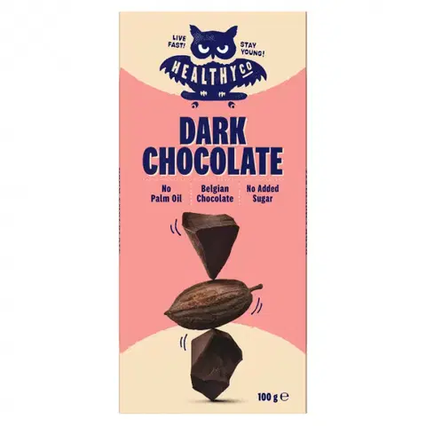Čokolády HealthyCo Chocolate 20 x 100 g horká čokoláda