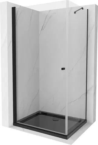 Vane MEXEN/S - Pretória sprchovací kút 90x120, transparent, čierna + sprchová vanička vrátane sifónu 852-090-120-70-00-4070B