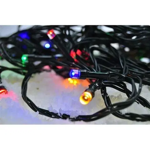 Vianočné dekorácie Solight Vianočná reťaz 200 LED farebná, 20 m