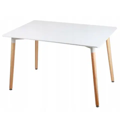 Jedálenské stoly Stôl Bergen 100 Biely