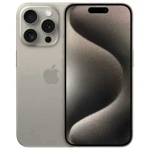 Mobilné telefóny Apple iPhone 15 Pro 128GB, titánová prírodná