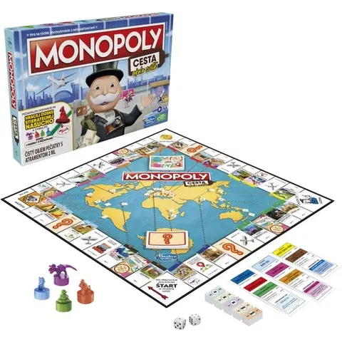 Rodinné hry Hasbro Hra Monopoly: Cesta okolo sveta (slovenská verzia)