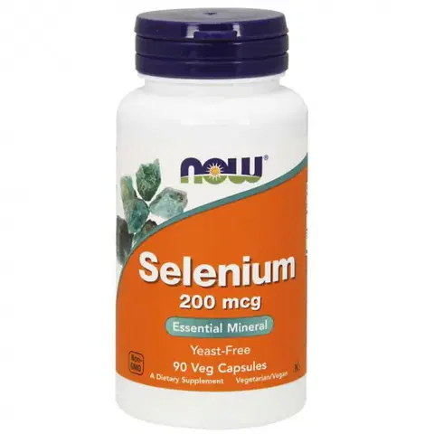 Ostatné minerály NOW Foods Selenium 200 mcg 90 kaps.