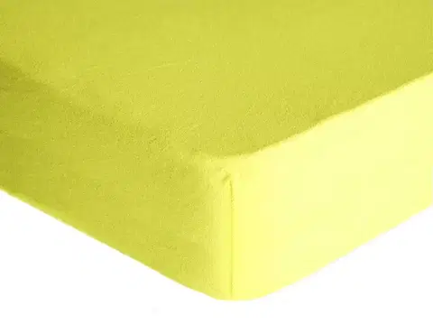 Plachty Forbyt, Prestieradlo, Froté Premium, svetlo žlté 200 x 220 cm