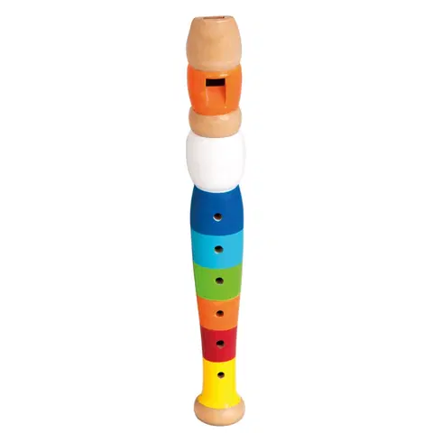 Detské hudobné hračky a nástroje Bino Flauta farebná