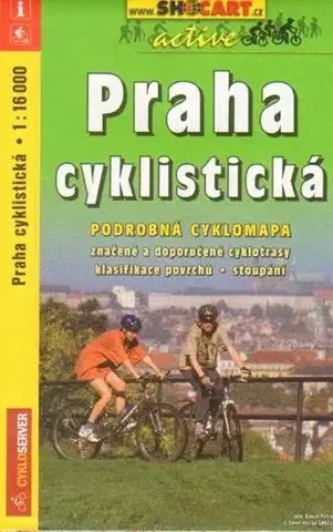 Voda, lyže, cyklo Praha cyklistická mapa 1:16 000