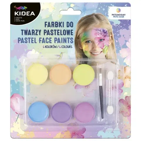 Hračky DERFORM - Pastelové farby na tvár Kideá
