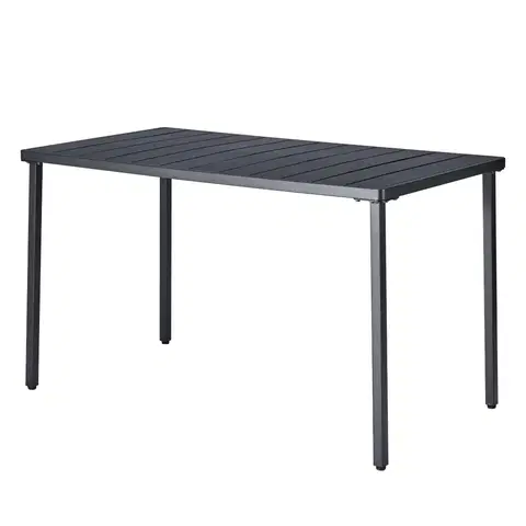 Záhradné stolíky Záhradný stôl, čierna, SALTON