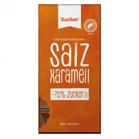 Čokolády Xucker čokoláda slaný karamel 10 x 80 g