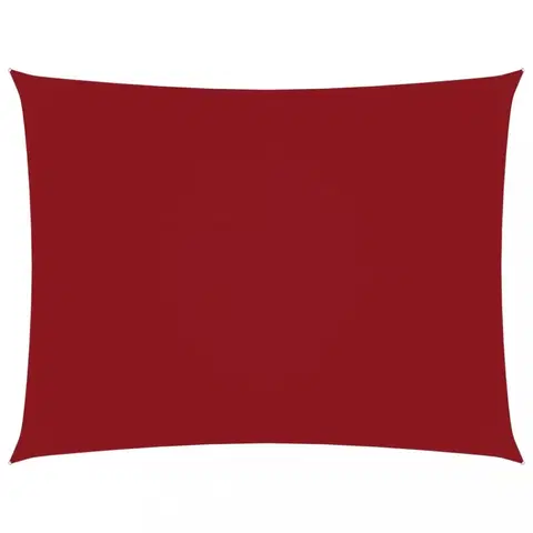 Stínící textilie Tieniaca plachta obdĺžniková 4 x 5 m oxfordská látka Dekorhome Červená