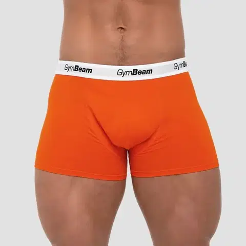 Spodné prádlo a plavky GymBeam Pánske boxerky Essentials 3Pack Orange  XXLXXL