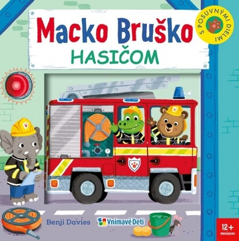 Leporelá, krabičky, puzzle knihy Macko Bruško hasičom - Benji Davies