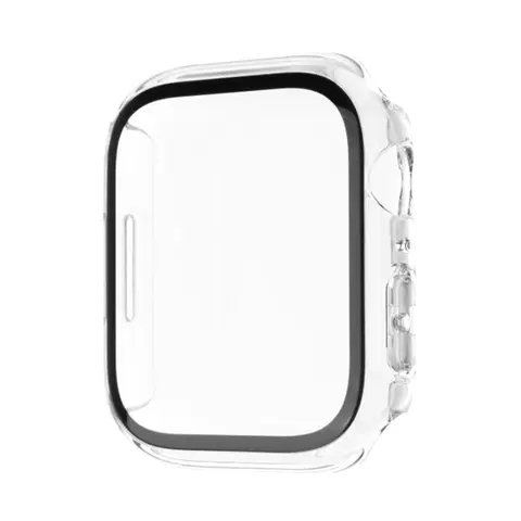Príslušenstvo k wearables FIXED Pure ochranné púzdro s temperovaným sklom pre Apple Watch 44 mm, číre